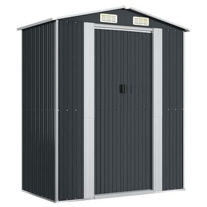 vidaXL antracitsz&uuml;rke horganyzott ac&eacute;l kerti f&eacute;szer 192 x 108 x 223 cm