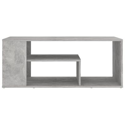 vidaXL betonszürke forgácslap dohányzóasztal 100 x 50 x 40 cm