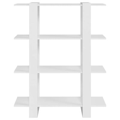 vidaXL fehér könyvszekrény/térelválasztó 100x30x123,5 cm