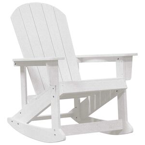 vidaXL Adirondack hintasz&eacute;k Feh&eacute;r HDPE