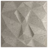 vidaXL 24 db betonszürke XPS gyémántmintás fali panel 50 x 50 cm 6 m²