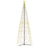 vidaXL kar&aacute;csonyfa meleg feh&eacute;r 1400 LED-del 160 x 500 cm