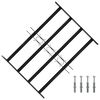 vidaXL Ablak R&aacute;cs 75.5 x 60 cm Porsz&oacute;rt ac&eacute;l Fekete