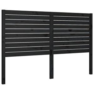 vidaXL fekete t&ouml;m&ouml;r fenyőfa &aacute;gyfejt&aacute;mla 186 x 4 x 100 cm