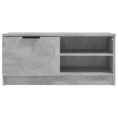 vidaXL 2 db betonszürke szerelt fa TV-szekrény 80x35x36,5 cm