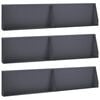vidaXL T&aacute;mfal 6 db 100 x 12 x 30 cm Ac&eacute;l Antracitsz&uuml;rke