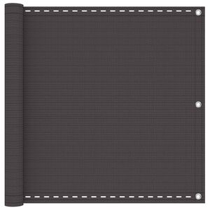 vidaXL Erk&eacute;ly Sz&uacute;nyogh&aacute;l&oacute; Antracitsz&uuml;rke 75 x 700 cm HDPE &eacute;s Alum&iacute;nium