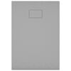 vidaXL szürke SMC zuhanytálca 100 x 70 cm
