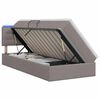 vidaXL LED t&aacute;rol&oacute;s &aacute;gy matraccal T&oacute;psz&iacute;nű 90 x 200 cm Sz&ouml;vet