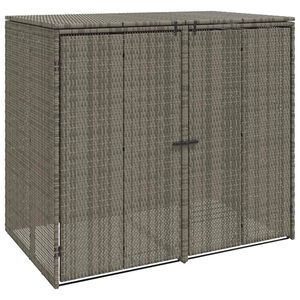 vidaXL Kuka Doboz 2 db Sz&uuml;rke 130 x 80 x 115 cm Polietil&eacute;n