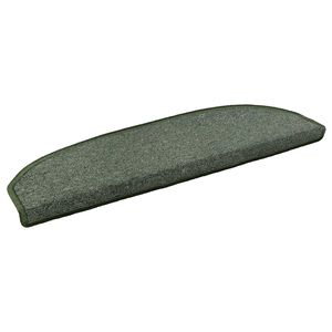 vidaXL &Ouml;ntapad&oacute;s l&eacute;pcsőszőnyegek 15 db 80 x 24,5 x 3,5 cm S&ouml;t&eacute;tz&ouml;ld