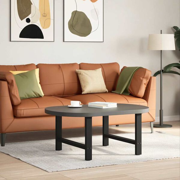 vidaXL 2 db fekete ac&eacute;l doh&aacute;nyz&oacute;asztal l&aacute;b 70 x (42-43) cm