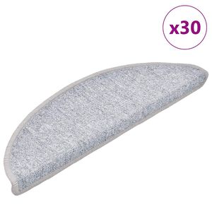 vidaXL 30 db vil&aacute;gossz&uuml;rke f&eacute;lk&ouml;r alak&uacute; l&eacute;pcsőszőnyeg 56 x 17 x 3 cm