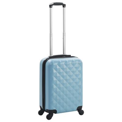 vidaXL kék keményfalú ABS gurulós bőrönd