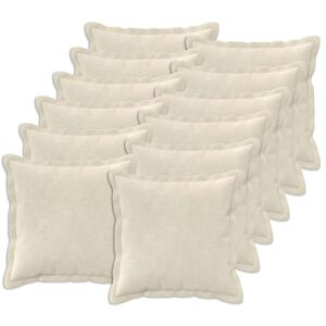 vidaXL P&aacute;rna huzat 12 db HOUTEN Kr&eacute;msz&iacute;nű 40 x 40 cm Mikrosz&aacute;las Pl&uuml;ss
