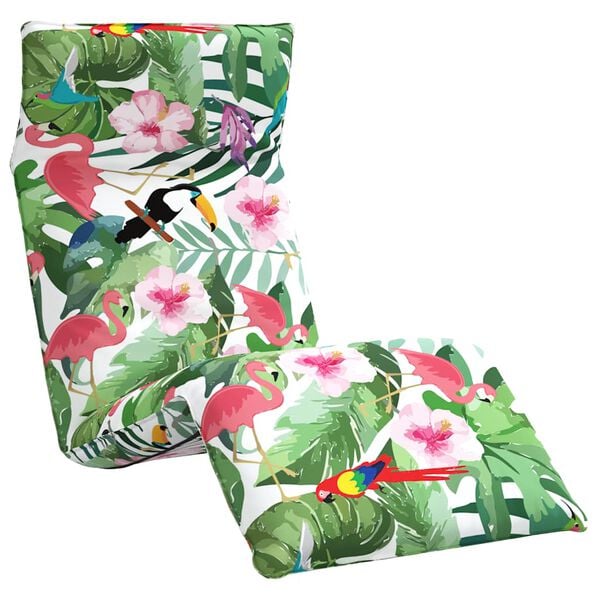 vidaXL t&ouml;bbsz&iacute;nű oxford-sz&ouml;vet &ouml;sszecsukhat&oacute; napoz&oacute;&aacute;gy 175x54x8,5 cm