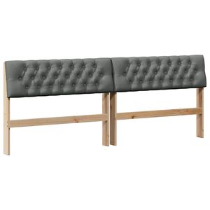 vidaXL K&aacute;rpitozott fejt&aacute;mla S&ouml;t&eacute;tsz&uuml;rke 200 cm T&ouml;m&ouml;r fenyőfa