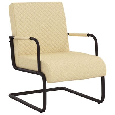 vidaXL krémszínű konzolos műbőr szék