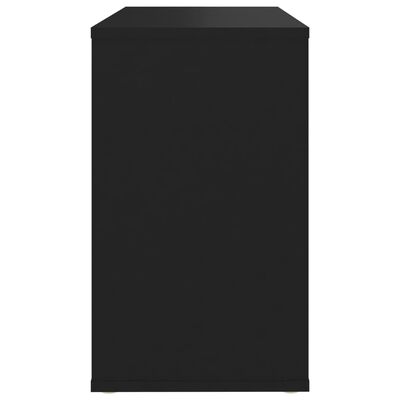 vidaXL fekete forgácslap kisszekrény 60 x 30 x 50 cm