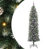 vidaXL Mű Karcs&uacute; Kar&aacute;csonyi Fa Z&ouml;ld &eacute;s Feh&eacute;r 240 cm