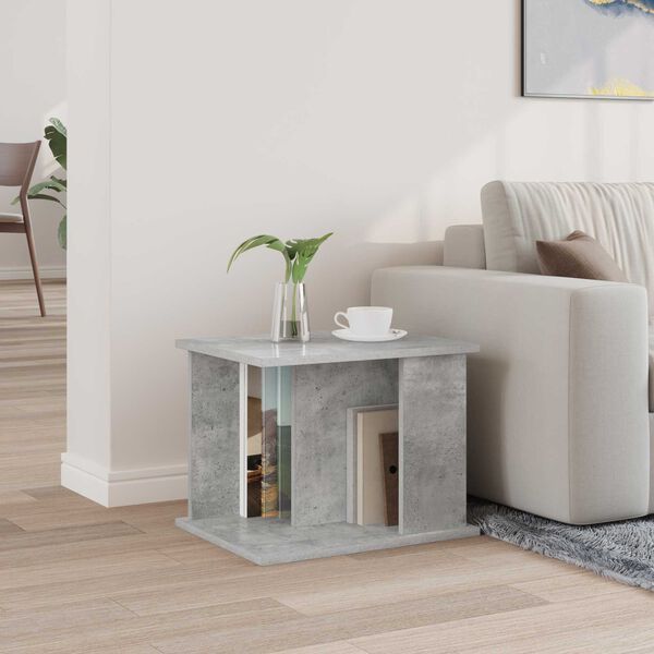 vidaXL Magazin &aacute;llv&aacute;ny polcokkal Beton Sz&uuml;rke 35 x 35 x 45 cm Faanyag