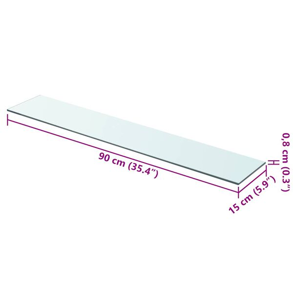 vidaXL 2 db &aacute;tl&aacute;tsz&oacute; &uuml;veg paneles polc 90 x 15 cm