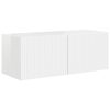 vidaXL TV szekr&eacute;ny garnit&uacute;ra 3 pcs Magas F&eacute;nyű Feh&eacute;r Faanyag
