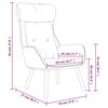 vidaXL s&ouml;t&eacute;tsz&uuml;rke sz&ouml;vet &eacute;s PVC pihenőfotel