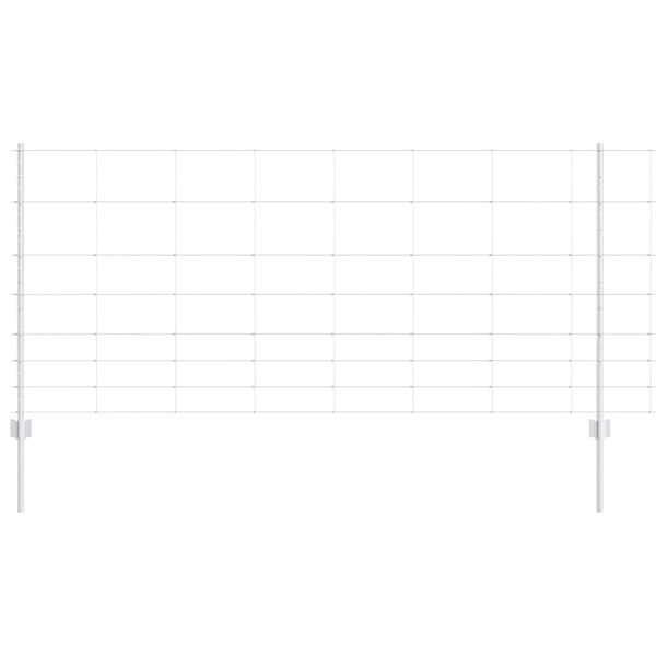 vidaXL Ker&iacute;t&eacute;s oszlopokkal Ez&uuml;st 1 x 100 m