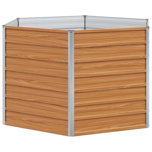 vidaXL Emelt kert &aacute;gy&aacute;s Vil&aacute;gos Barna 129 x 129 x 77 cm