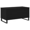 vidaXL Doh&aacute;nyz&oacute;asztal Fekete t&ouml;lgy 90 x 44,5 x 45 cm Szerelt Fa