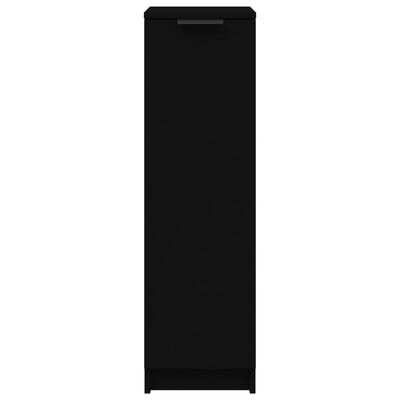 vidaXL fekete szerelt fa cipőszekrény 30 x 35 x 100 cm