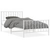 vidaXL feh&eacute;r f&eacute;m &aacute;gykeret fej- &eacute;s l&aacute;bt&aacute;ml&aacute;val 107 x 203 cm