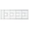 vidaXL Gabion emelt &aacute;gy Ez&uuml;st 180 x 60 x 55 cm Horganyzott ac&eacute;l