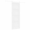 vidaXL Cs&uacute;sz&oacute; ajt&oacute; ORKDAL 83 x 232 cm T&ouml;m&ouml;r Fenyőfa Feh&eacute;r