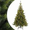 vidaXL Műanyag Hajtogat&oacute;s Kar&aacute;csonyfa 180 cm 300 LED Meleg feh&eacute;r