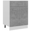 vidaXL betonsz&uuml;rke szerelt fa fi&oacute;kos als&oacute;szekr&eacute;ny 60 x 46 x 81,5 cm