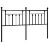 vidaXL fekete f&eacute;m csere fejt&aacute;mla 180 cm