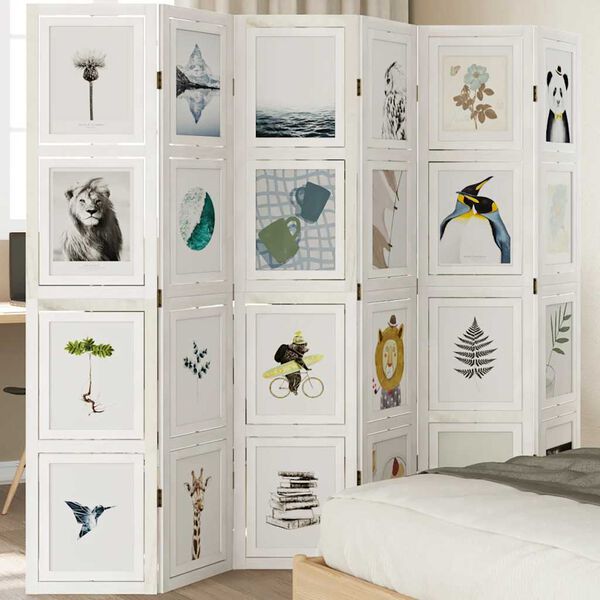 vidaXL 6 paneles feh&eacute;r t&ouml;m&ouml;r cs&aacute;sz&aacute;rfa t&eacute;relv&aacute;laszt&oacute;