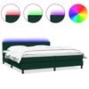 vidaXL s&ouml;t&eacute;tz&ouml;ld b&aacute;rsony rug&oacute;s &eacute;s LED-es &aacute;gy matraccal 180x220 cm