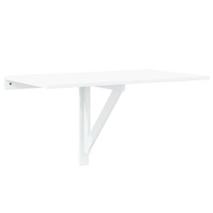 vidaXL magasf&eacute;nyűfeh&eacute;r szerelt fa &ouml;sszecsukhat&oacute; fali asztal100x60x56cm