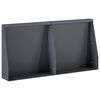 vidaXL T&aacute;mfal 2 db 40 x 12 x 40 cm Ac&eacute;l Antracitsz&uuml;rke