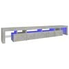 vidaXL betonsz&uuml;rke TV-szekr&eacute;ny LED l&aacute;mp&aacute;kkal 260x36,5x40 cm