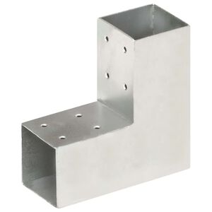 vidaXL L-alak&uacute; horganyzott f&eacute;m oszloptart&oacute; 71 x 71 mm