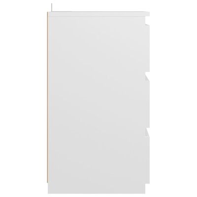 vidaXL 2 db fehér forgácslap éjjeliszekrény 40 x 35 x 62,5 cm