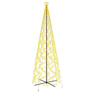 vidaXL k&uacute;p alak&uacute; kar&aacute;csonyfa 1400 meleg feh&eacute;r LED-del 160 x 500 cm