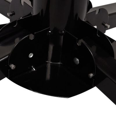 vidaXL fekete, összecsukható acél napernyőtalp