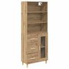 vidaXL Magasfi&uacute; Artisan t&ouml;lgy 69,5 x 34 x 180 cm Szerelt Fa