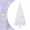 vidaXL Mű kar&aacute;csonyfa 300 LED-del &aacute;llv&aacute;nnyal Feh&eacute;r 210 cm PVC &eacute;s Ac&eacute;l