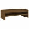 vidaXL m&eacute;zbarna t&ouml;m&ouml;r fenyőfa monitor&aacute;llv&aacute;ny 50x24x16 cm